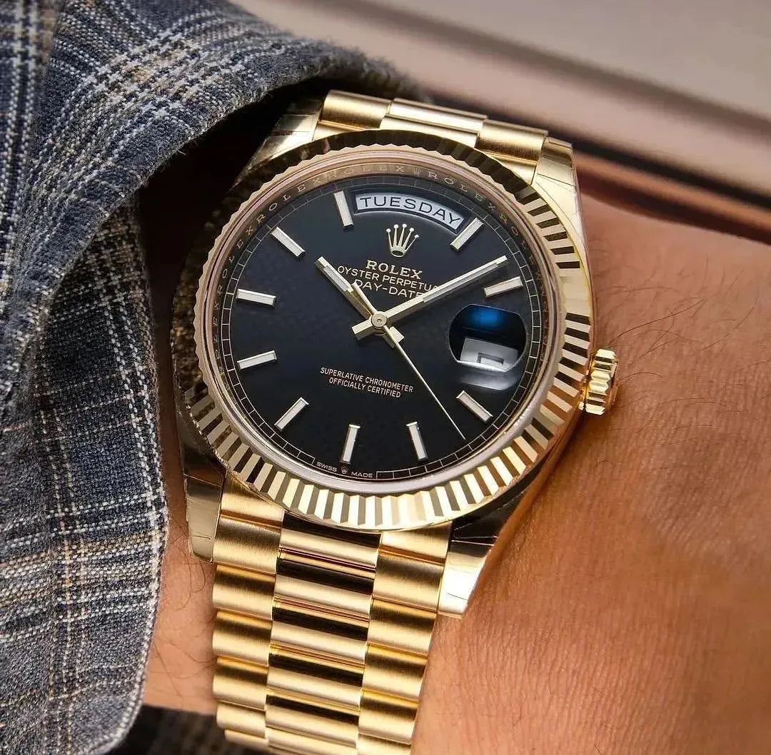 Day-Date Oyster 40 mm Yellow Gold Green Dial 228238