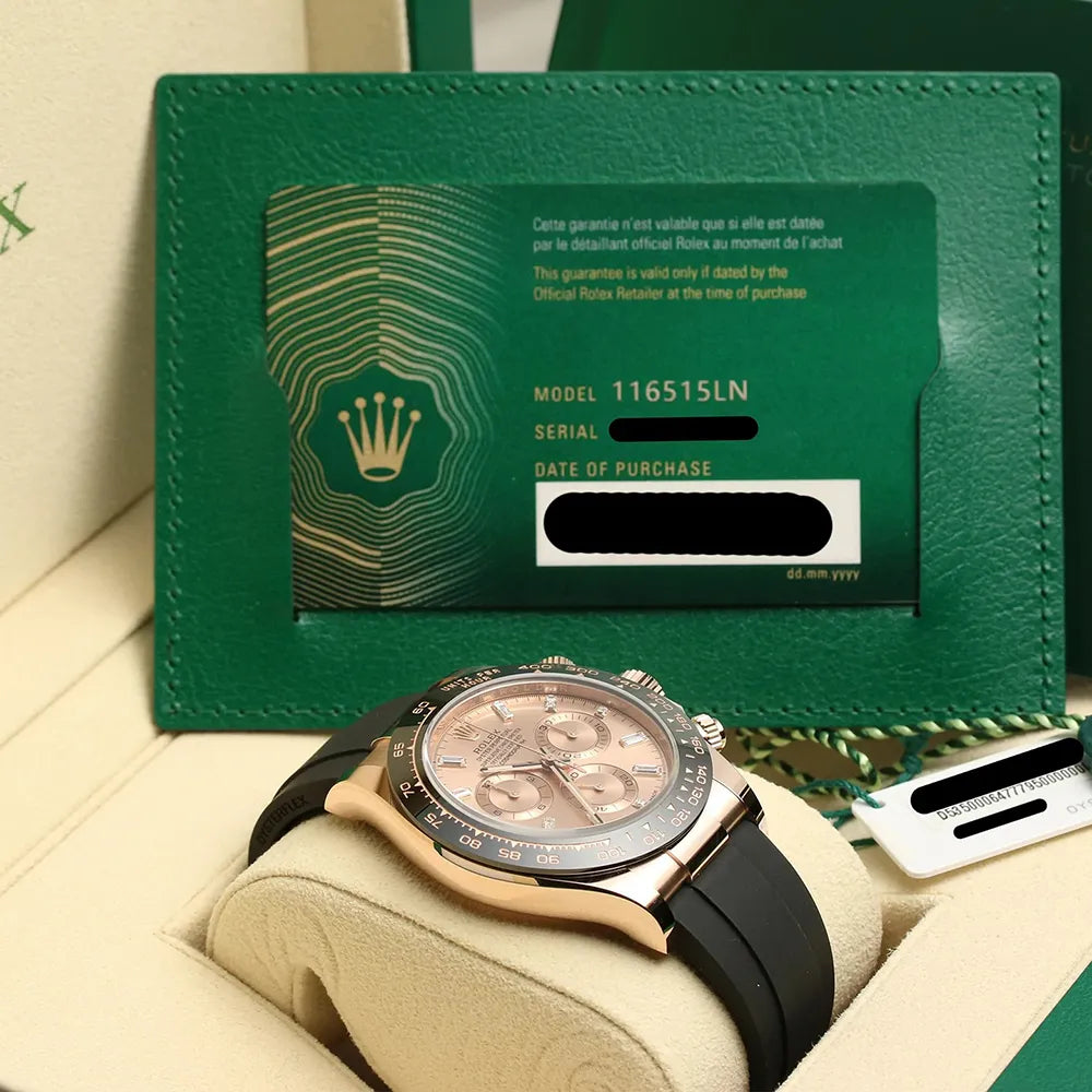 Daytona Sundust Dial 40mm Everose gold Oysterflex Strap 116515ln-0061