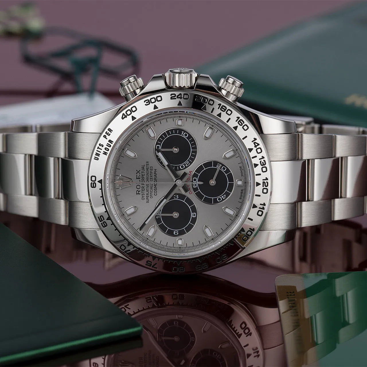 COSMOGRAPH DAYTONA WHITE GOLD "GHOST" GREY DIAL 116509