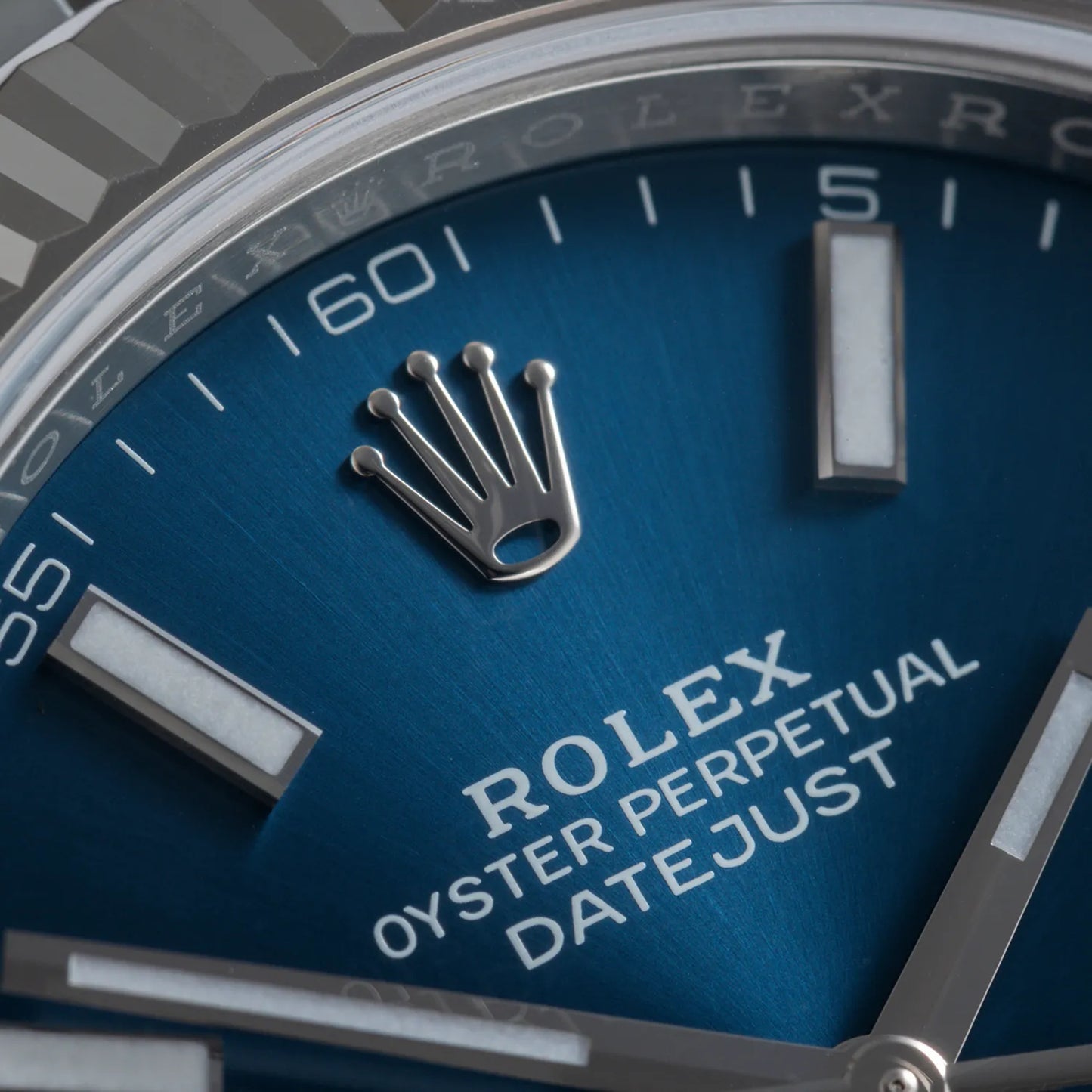 Datejust 41mm Oystersteel and white gold Bright Blue Dial 126334-0002