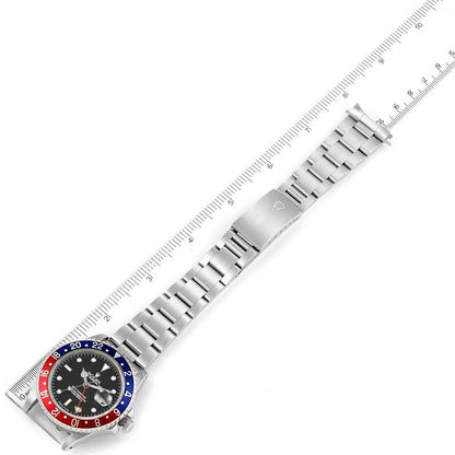 GMT Master 40mm Blue Red Pepsi Bezel Steel Mens Watch 16700