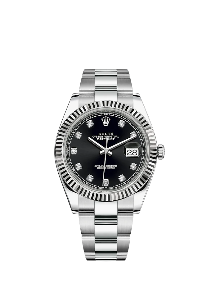 Datejust 41 Oystersteel Diamond-Set Dial m126334 Series