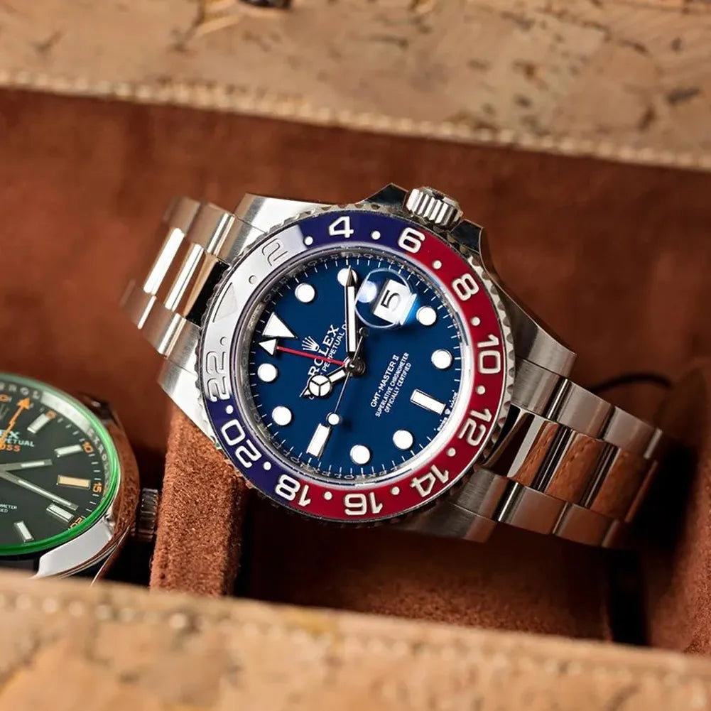 GMT Master II White Gold Pepsi Bezel Blue Dial Men's Watch m126719blro-0003