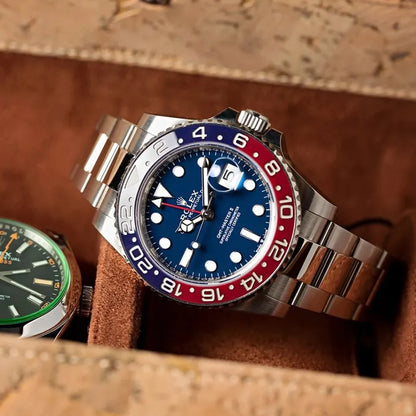 GMT Master II White Gold Pepsi Bezel Blue Dial Men's Watch m126719blro-0003