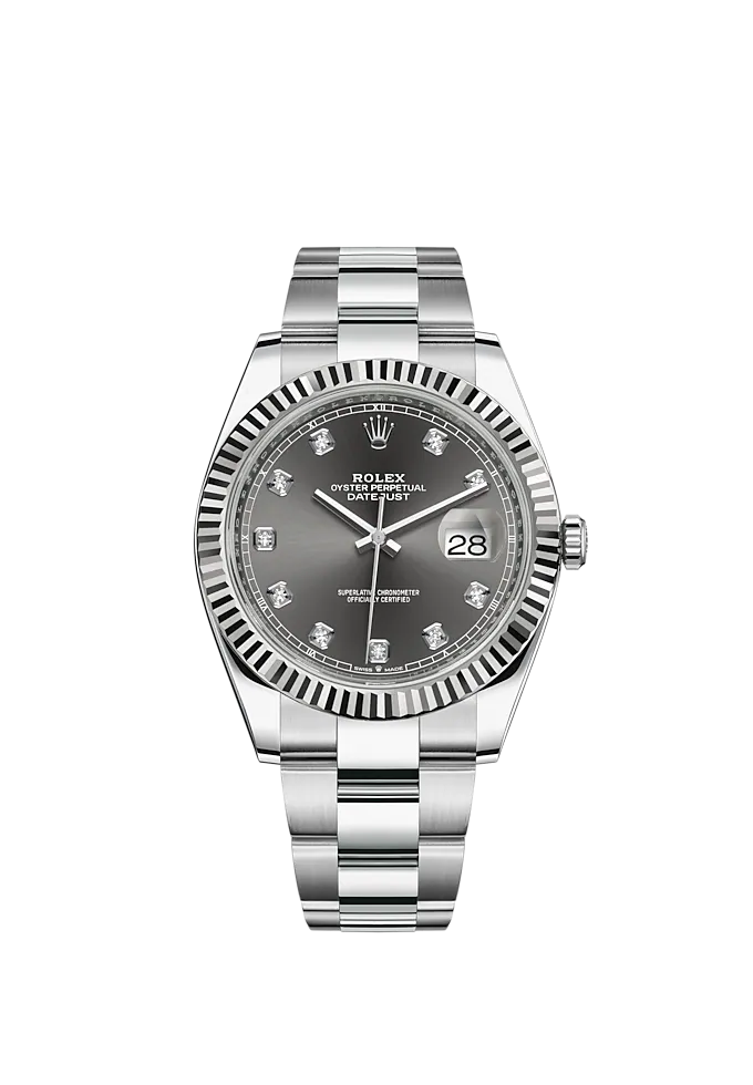 Datejust 41 Oystersteel Diamond-Set Dial m126334 Series