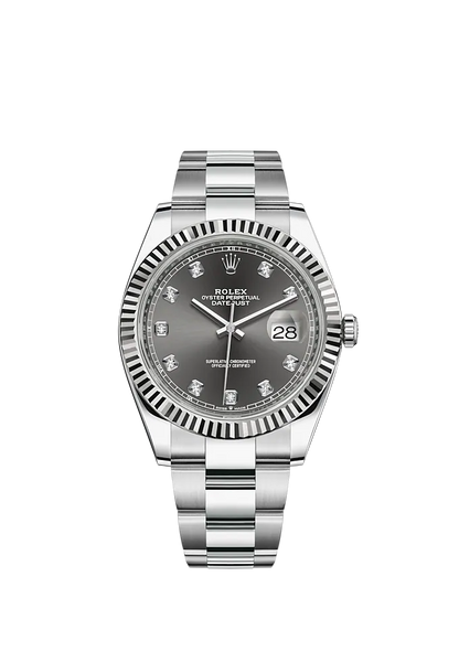 Datejust 41 Oystersteel Diamond-Set Dial m126334 Series