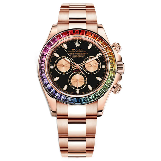 116595 Cosmograph Daytona Rainbow 18k Rose Gold