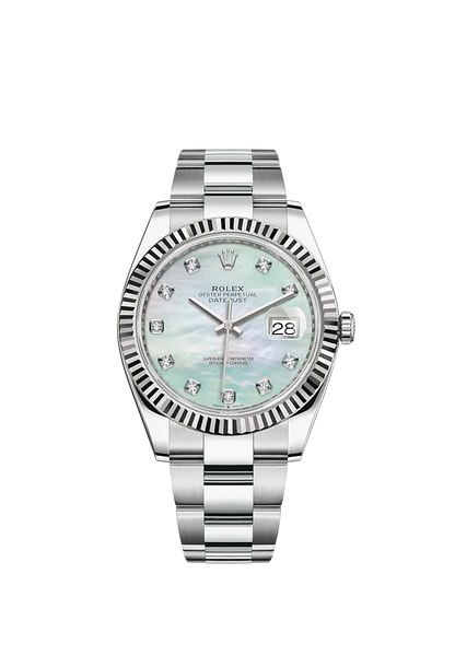 Datejust 41 Oystersteel Diamond-Set Dial m126334 Series
