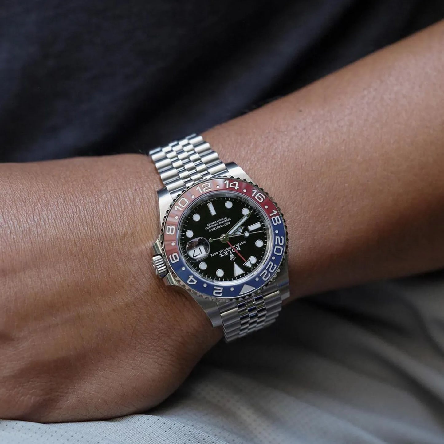 GMT-Master II 40mm Stainless Steel m126710 Series Batman & Pepsi