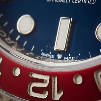 GMT Master II White Gold Pepsi Bezel Blue Dial Men's Watch m126719blro-0003