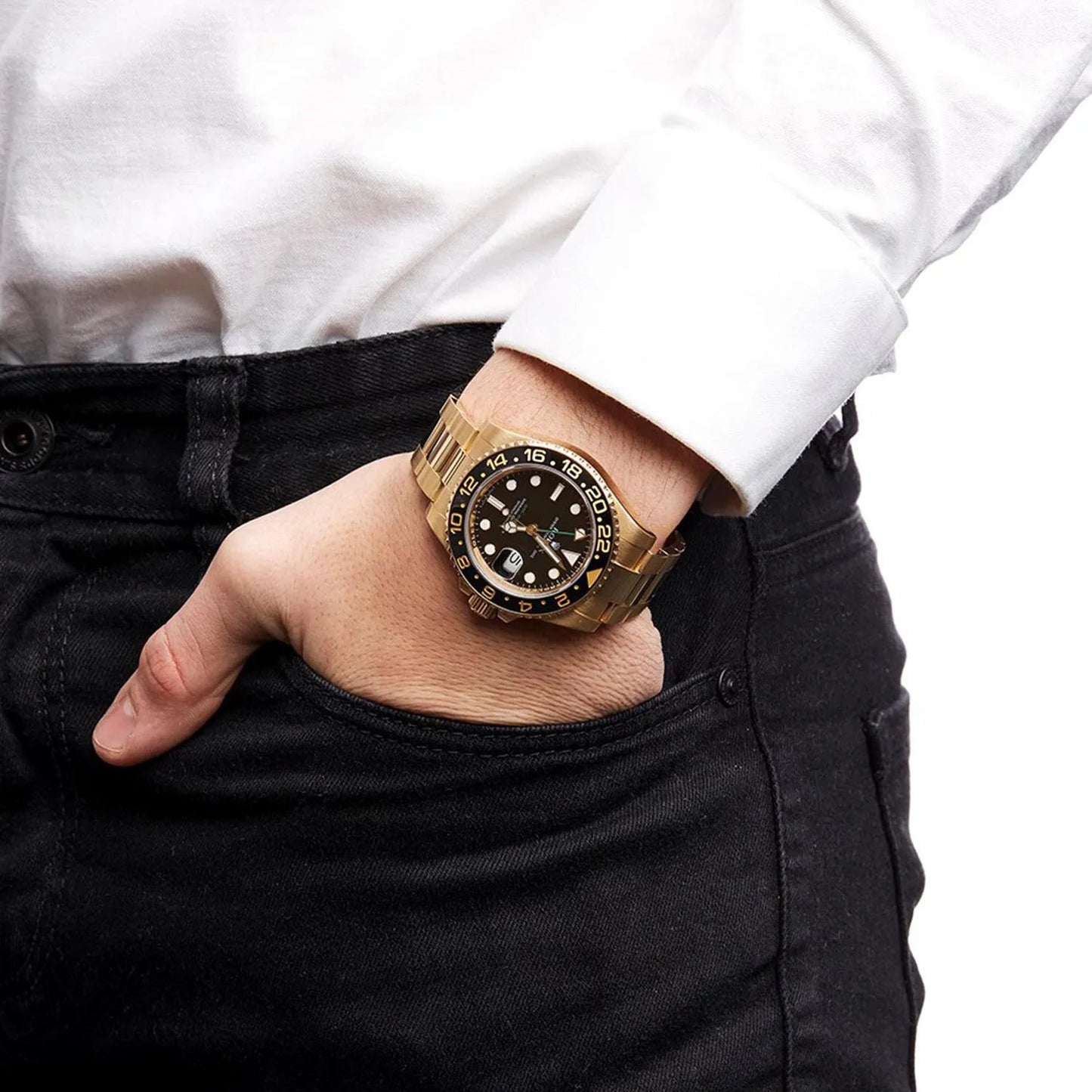 GMT Master II 18k Yellow Gold Oyster Bracelet 116718LN Unworn