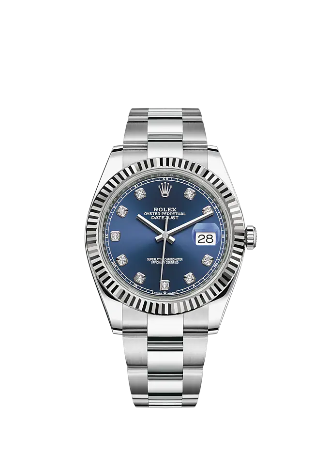 Datejust 41 Oystersteel Diamond-Set Dial m126334 Series