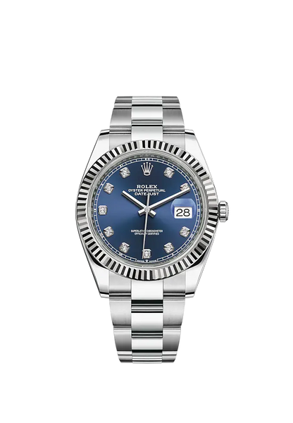 Datejust 41 Oystersteel Diamond-Set Dial m126334 Series