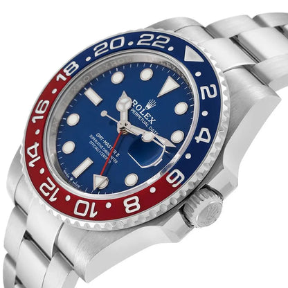 GMT Master II White Gold Pepsi Bezel Blue Dial Men's Watch m126719blro-0003
