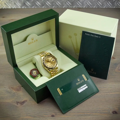 228238 DAY-DATE 40MM PRESIDENT 18K YELLOW GOLD SILVER ROMAN DIAL