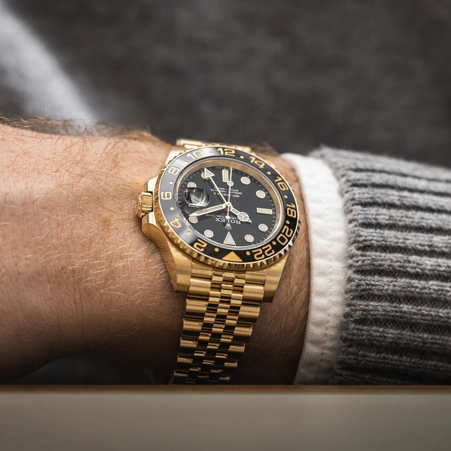 GMT-Master II NEW RELEASE 2023 Jubilee 18ct Yellow Gold 126718GRNR-0001