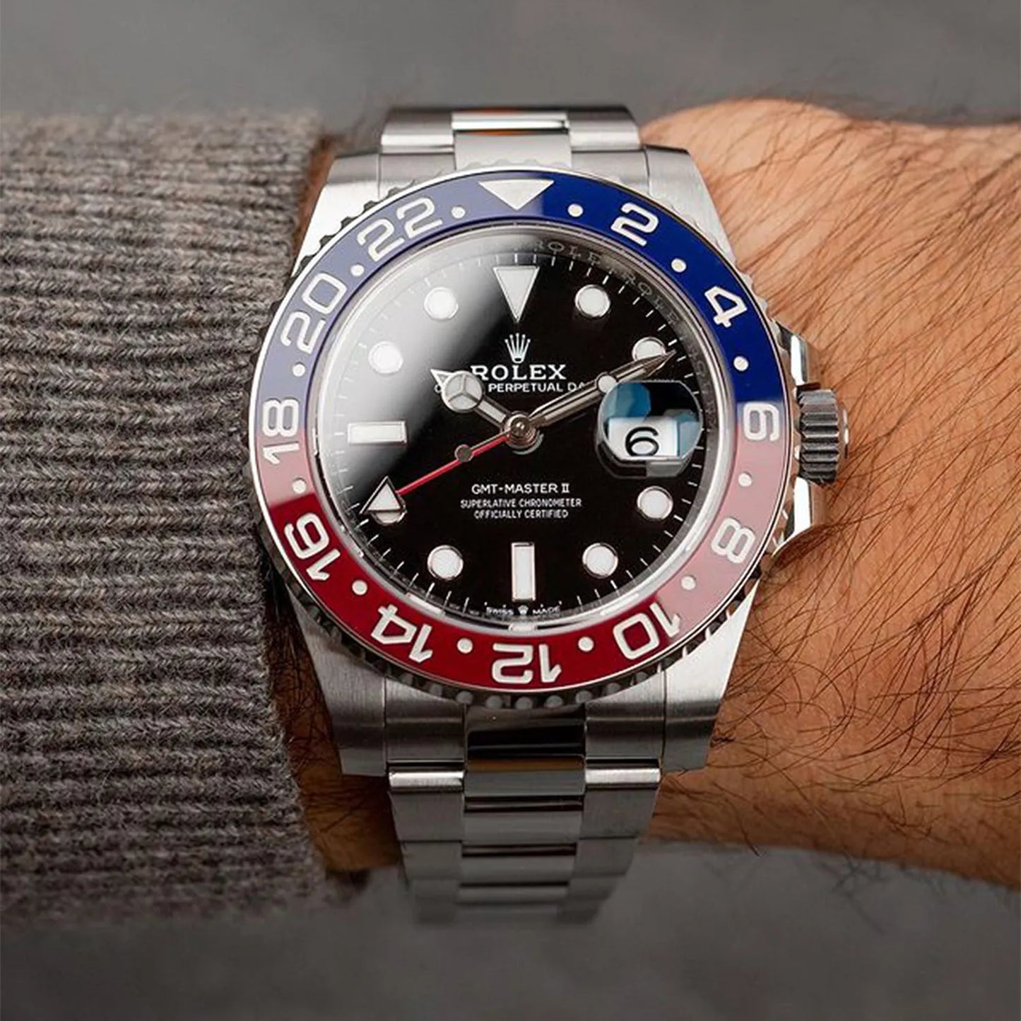 GMT-Master II 40mm Stainless Steel m126710 Series Batman & Pepsi