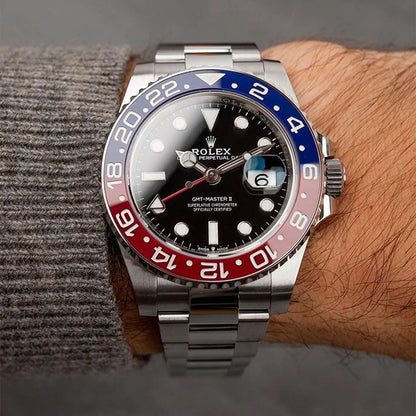 GMT-Master II 40mm Stainless Steel m126710 Series Batman & Pepsi