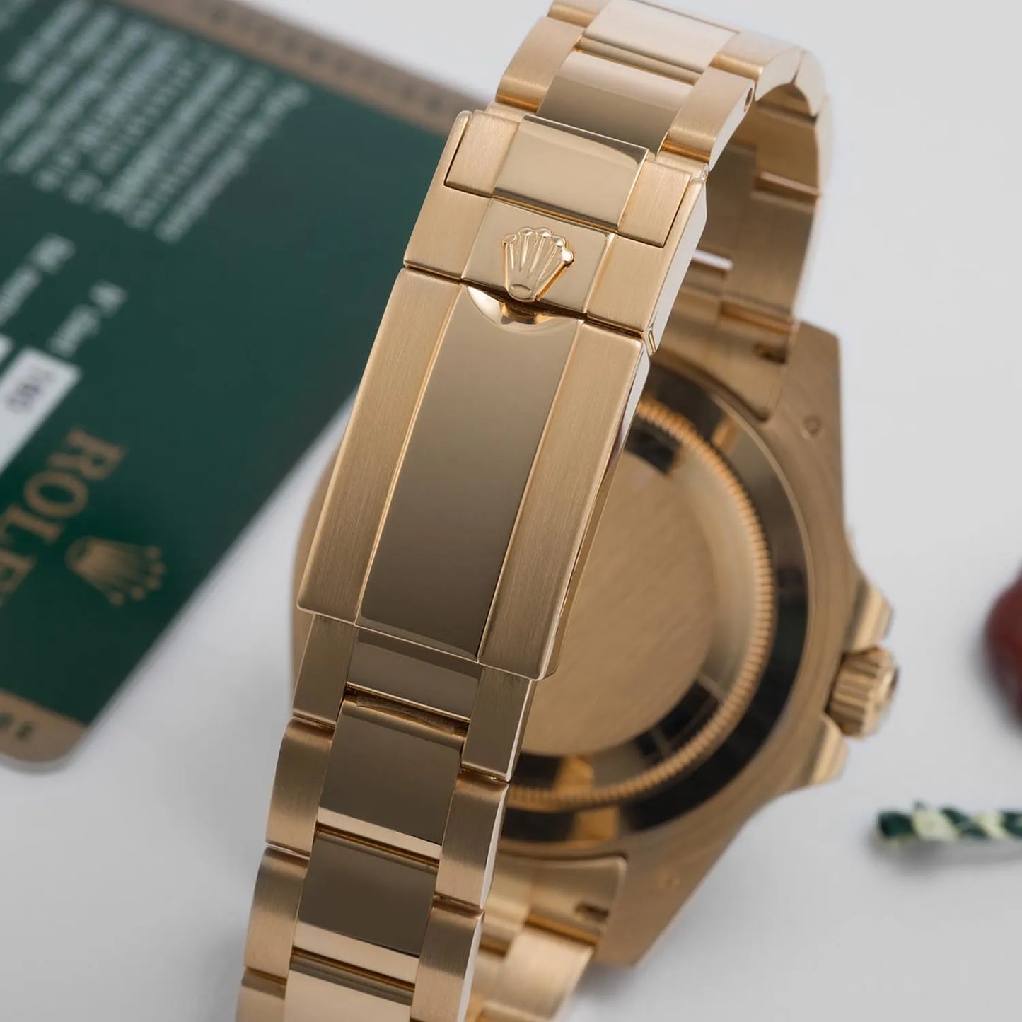 GMT Master II 18k Yellow Gold Oyster Bracelet 116718LN Unworn