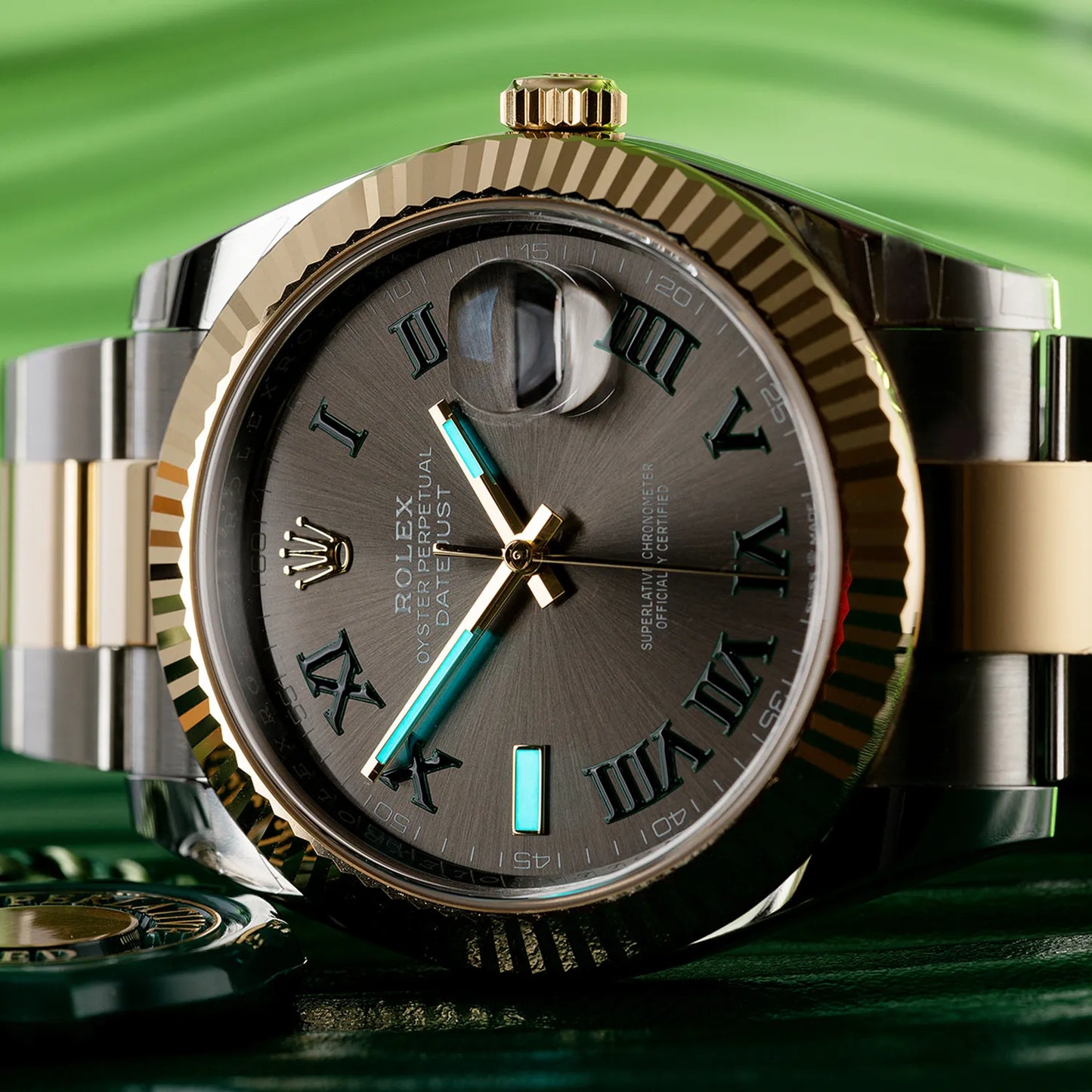 Oyster Perpetual Datejust 41 Two-tone Wimbledon Watch 126333-0019 Unworn