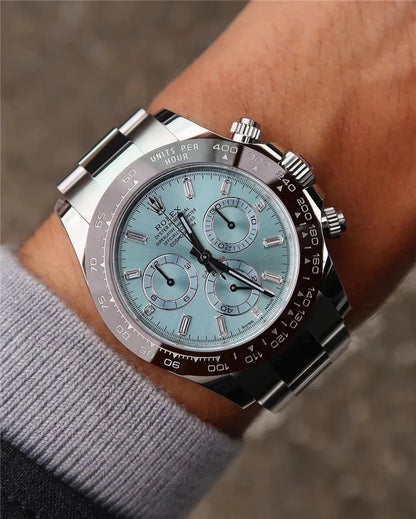 Cosmograph Daytona 40mm Platinum Ice-Blue Dial m116506-0002 Unworn