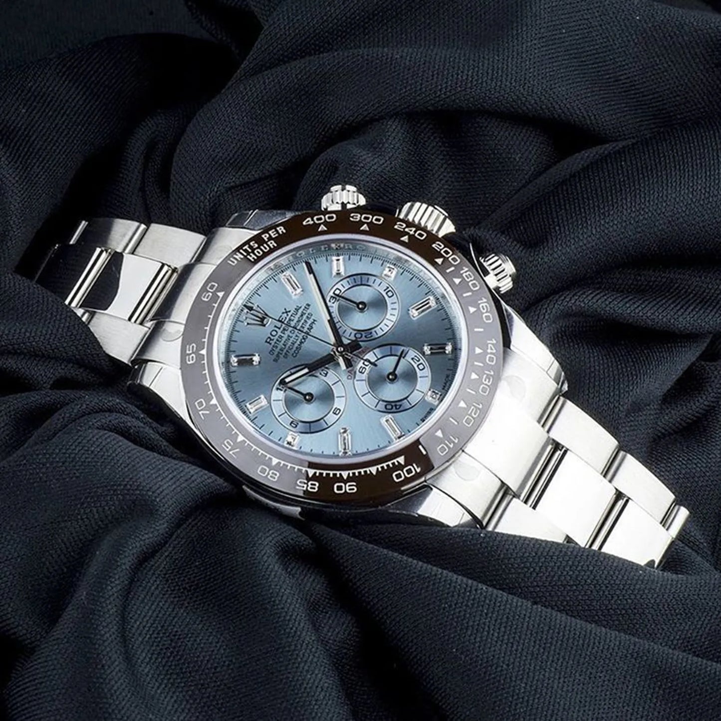 Cosmograph Daytona 40mm Platinum Ice-Blue Dial m116506-0002 Unworn