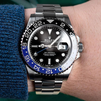 GMT-Master II 40mm Stainless Steel m126710 Series Batman & Pepsi
