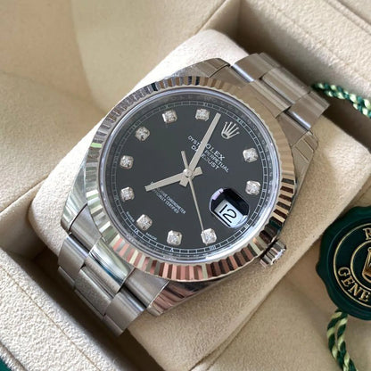 Datejust 41 Oystersteel Diamond-Set Dial m126334 Series