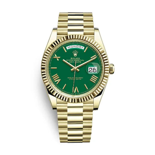 Day-Date Oyster 40 mm Yellow Gold Green Dial 228238