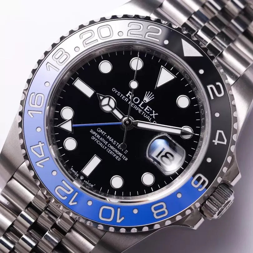 GMT-Master II 40mm Stainless Steel m126710 Series Batman & Pepsi