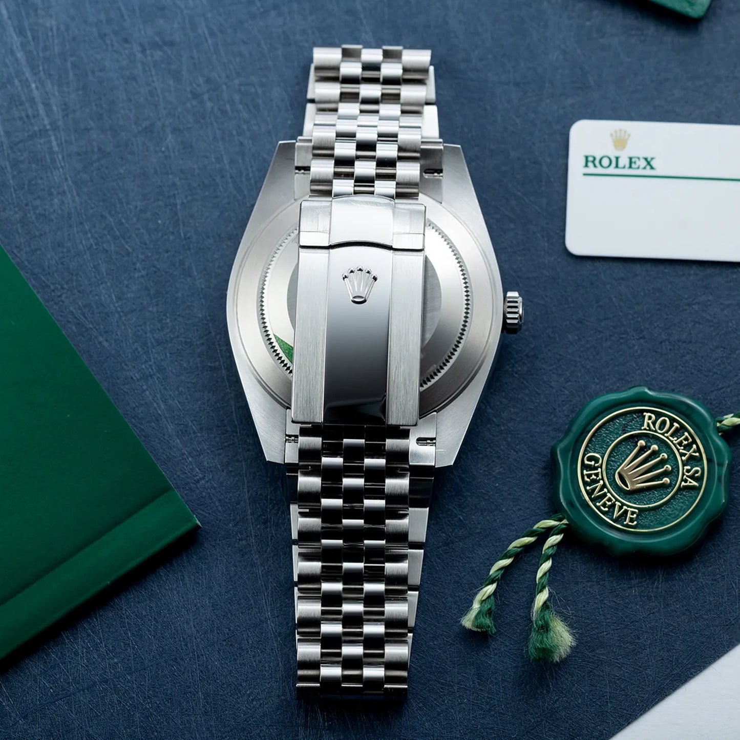 Datejust 41mm Oystersteel and white gold Bright Blue Dial 126334-0002