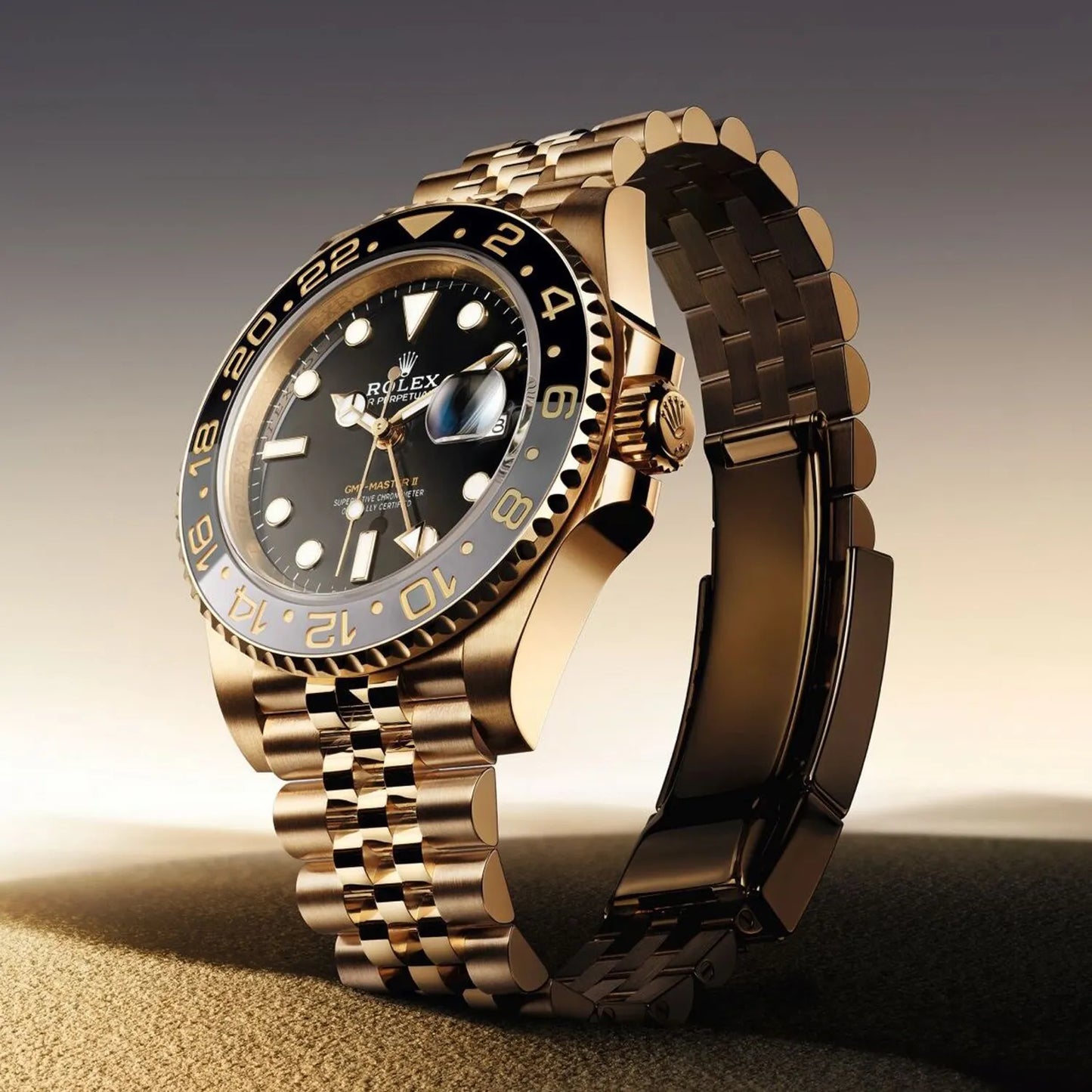 GMT-Master II NEW RELEASE 2023 Jubilee 18ct Yellow Gold 126718GRNR-0001