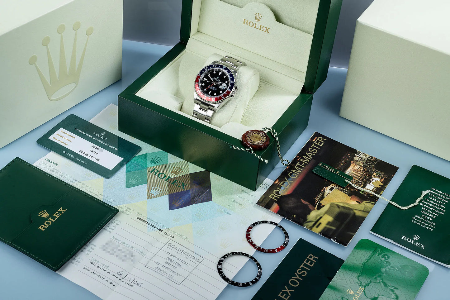 GMT-Master II 40mm Stainless Steel m126710 Series Batman & Pepsi